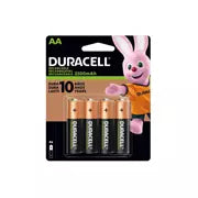 Pila recargable Duracell AA blíster con 4 pzas