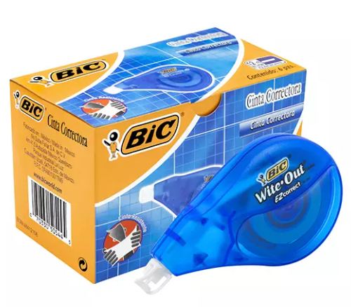 CintaCorrectora biccorrectorbic Cinta6 piezas