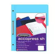 Carpeta pressboard Accopress sh ACCO oficio color azul claro con broche de 8 cm