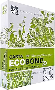 Resma Papel Bond Blanco Tamaño Carta