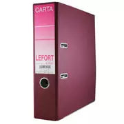 Registrador Lefort carta color vino .