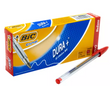 Boligrafo bic rojo punto mediano 1.0 mm caja con12 piezas