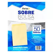 Sobre manila engomado Fortec carta caja con 50 piezas