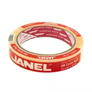 Cinta adhesiva línea 119 transparente JANEL 18x65 corte fácil 1pieza