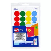 Etiqueta redonda removible AVERY tecnología laser/inkjet