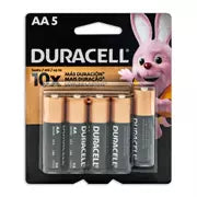 Pila alcalina Duracell AA blíster 4 + 1 pzas