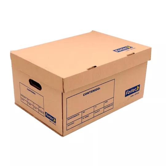 Caja de archivo de cartón Fortec oficio