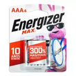 Pila alcalina Energizer AAA blíster con 4 pzas