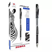 BOLIGRAFO GEL J ROLLER LE ZEBRA, PUNTO FINO 0.5 MM, NEGRO, CAJA 6 PZ